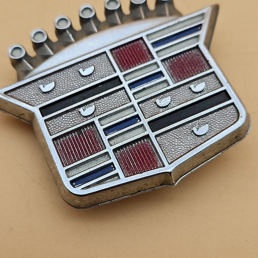 GM 1970s-1980s Cadillac‎ Deville Seville Hub Cap Emblem Badge Logo Car # 354570